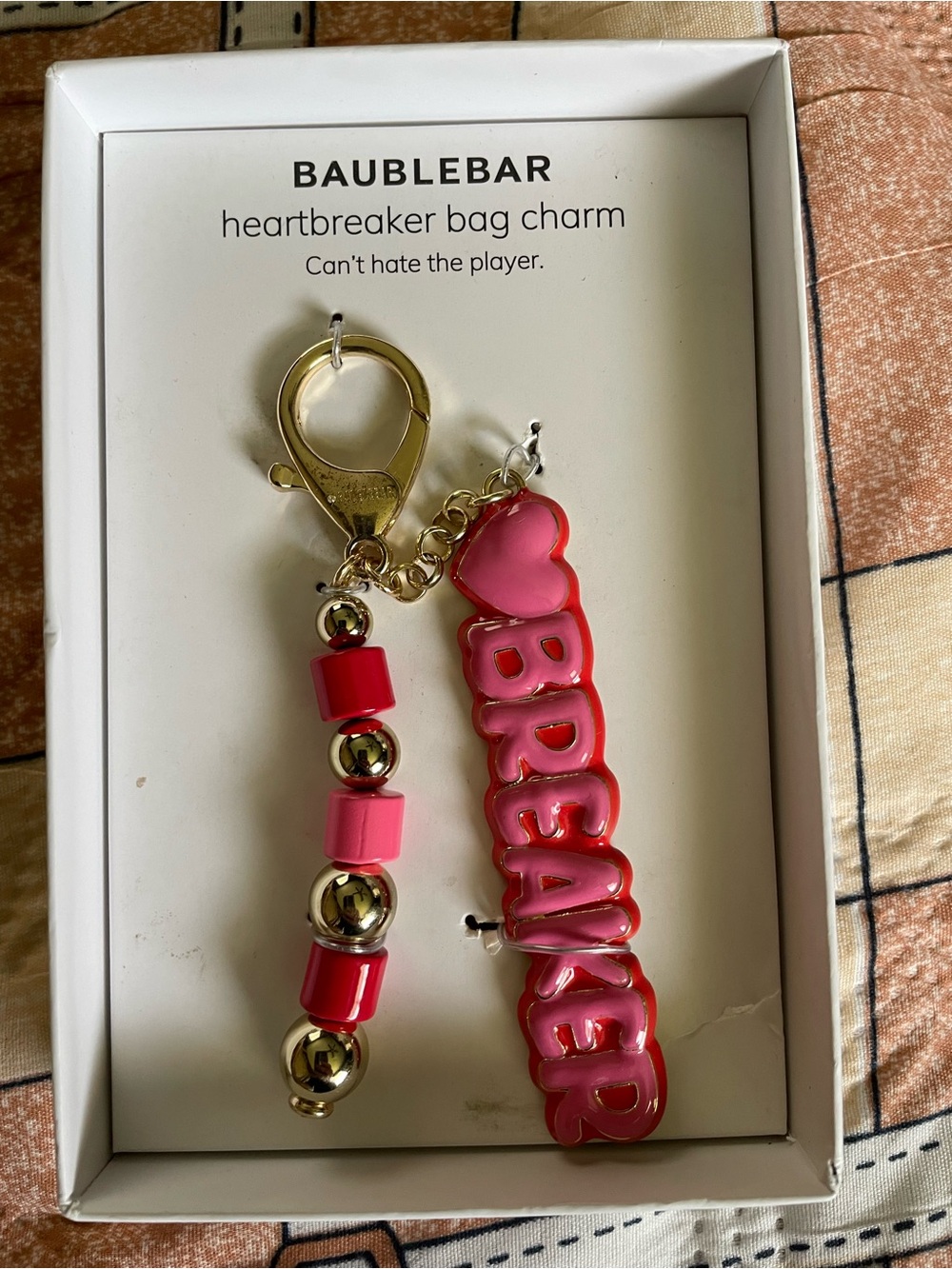 BAUBLEBAR "Heartbreaker" bag keychain charm